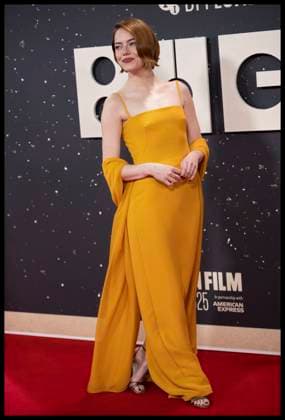 . 10 10 2025. London, United Kingdom. Emma Stone arriving at the Bugonia premiere at the London Film Festival.  xStephenxLockx xi-Imagesx IIM-26288-0022