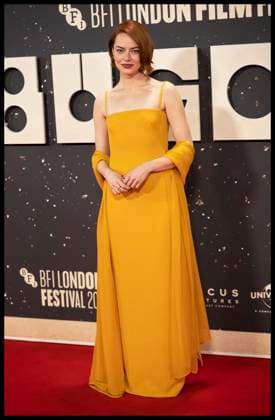 . 10 10 2025. London, United Kingdom. Emma Stone arriving at the Bugonia premiere at the London Film Festival.  xStephenxLockx xi-Imagesx IIM-26288-0031