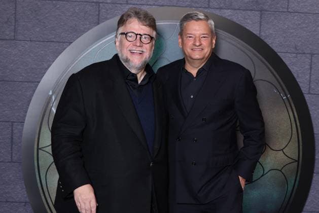 Frankenstein Premiere - Paris Guillermo del Toro and Ted Serandos attends Frankenstein Premiere in Paris, France on October 10, 2025. Photo by Jerome Domine ABACAPRESS.COM  Copyright: xDominexJerome ABACAx