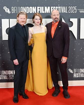Screening of Bugonia at the Southbank Centre, Royal Festival Hall as part of the BFI London Film Festival Featuring: Emma Stone, Jesse Plemons and Yorgos Lantimos Where: London, United Kingdom When: 10 Oct 2025 Credit: Cover Images EDITORIAL USE ONLY. NOT FOR USE BY NEWSPAPERS BASED IN THE UK. Copyright: xx coverimg55168895