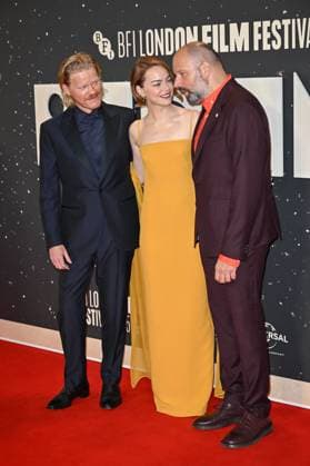 Celebrities attend the ˜Bugonia™ headline gala screening during The 69th BFI London Film Festival at The Royal Festival Hall, London Featuring: Jesse Plemons, Emma Stone, Yorgos Lanthimos Where: London, United Kingdom When: 10 Oct 2025 Credit: Cover Images EDITORIAL USE ONLY. NOT FOR USE BY NEWSPAPERS BASED IN THE UK. Copyright: xx coverimg55169046