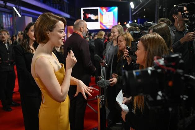 Celebrities attend the ˜Bugonia™ headline gala screening during The 69th BFI London Film Festival at The Royal Festival Hall, London Featuring: Emma Stone Where: London, United Kingdom When: 10 Oct 2025 Credit: Cover Images EDITORIAL USE ONLY. NOT FOR USE BY NEWSPAPERS BASED IN THE UK. Copyright: xx coverimg55169065