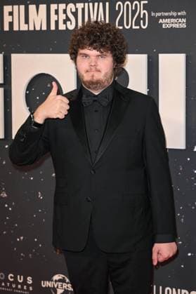 Celebrities attend the ˜Bugonia™ headline gala screening during The 69th BFI London Film Festival at The Royal Festival Hall, London Featuring: Aidan Delbis Where: London, United Kingdom When: 10 Oct 2025 Credit: Cover Images EDITORIAL USE ONLY. NOT FOR USE BY NEWSPAPERS BASED IN THE UK. Copyright: xx coverimg55169030
