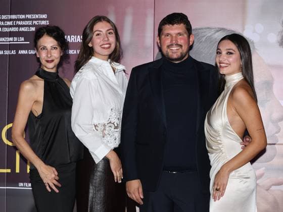 Rome, Adriano Cinema, premiere of the film Romeo and Juliet. Pictured: Valentina Sulas, Anna Gaia Sole, Giuseppe Alessio Nuzzo, and Mariasole Pollio  Copyright: xMarcoxProvvisionatox xipa-agency.netx xMarcoxProvvisionatox IPA_Agency_IPA66407310