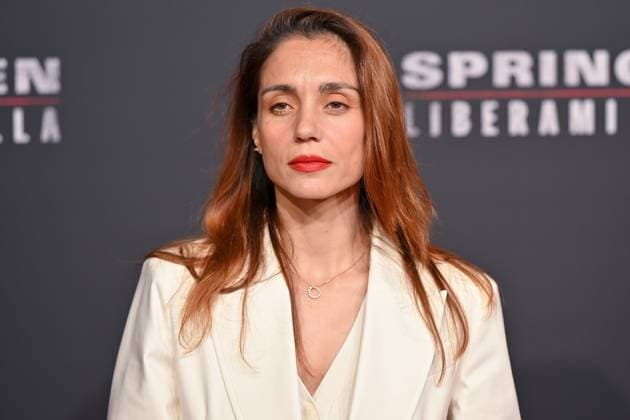red carpet of the film Springsteen liberami dal nulla Cristiana DellÕAnna on the red carpet of the film Springsteen liberami dal nulla at the cinema The modern space. Rome (Italy), 10 October 2025 Imago-Images Emmefoto Copyright: xImago-Images Emmefotox