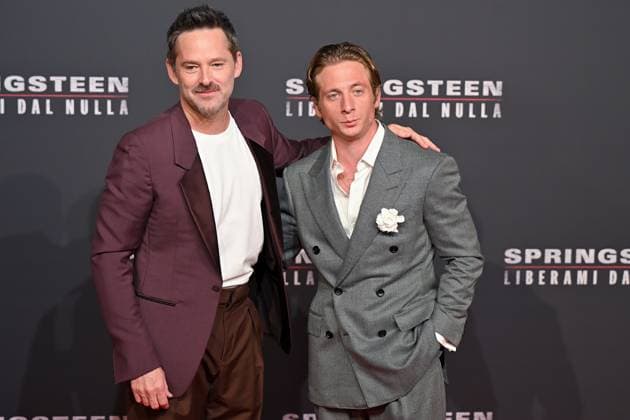 red carpet of the film Springsteen liberami dal nulla Scott Cooper, Jeremy Allen White on the red carpet of the film Springsteen liberami dal nulla at the cinema The modern space. Rome (Italy), 10 October 2025 Imago-Images Emmefoto Copyright: xImago-Images Emmefotox