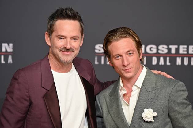 red carpet of the film Springsteen liberami dal nulla Scott Cooper, Jeremy Allen White on the red carpet of the film Springsteen liberami dal nulla at the cinema The modern space. Rome (Italy), 10 October 2025 Imago-Images Emmefoto Copyright: xImago-Images Emmefotox