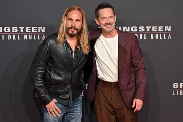 red carpet of the film Springsteen liberami dal nulla Marco Perego, Scott Cooper on the red carpet of the film Springsteen liberami dal nulla at the cinema The modern space. Rome (Italy), 10 October 2025 Imago-Images Emmefoto Copyright: xImago-Images Emmefotox