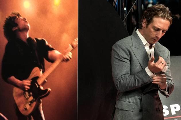 Jeremy Allen White attends the Springsteen: Deliver Me From Nowhere photocall at Cinema Moderno in Rome (Italy), October 10, 2025. AntoniettaxBaldassarre