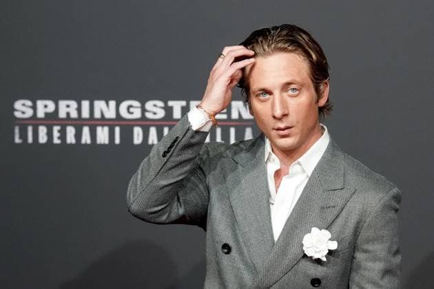Jeremy Allen White attends the Springsteen: Deliver Me From Nowhere photocall at Cinema Moderno in Rome (Italy), October 10, 2025. AntoniettaxBaldassarre