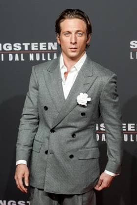 Jeremy Allen White attends the Springsteen: Deliver Me From Nowhere photocall at Cinema Moderno in Rome (Italy), October 10, 2025. AntoniettaxBaldassarre