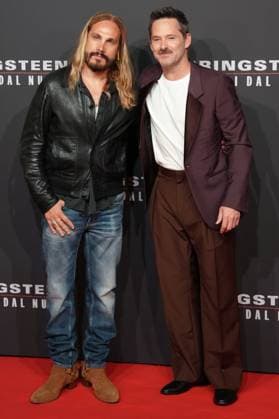 Marco Perego and Scott Cooper attend the Springsteen: Deliver Me From Nowhere photocall at Cinema Moderno in Rome (Italy), October 10, 2025. AntoniettaxBaldassarre