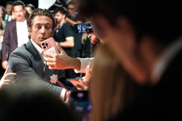 Jeremy Allen White attends the Springsteen: Deliver Me From Nowhere photocall at Cinema Moderno in Rome (Italy), October 10, 2025. AntoniettaxBaldassarre