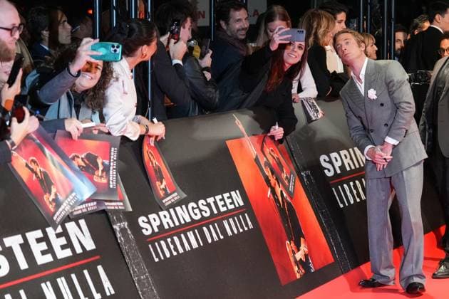 Jeremy Allen White attends the Springsteen: Deliver Me From Nowhere photocall at Cinema Moderno in Rome (Italy), October 10, 2025. AntoniettaxBaldassarre