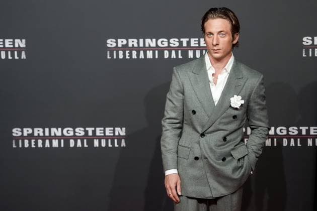 Jeremy Allen White attends the Springsteen: Deliver Me From Nowhere photocall at Cinema Moderno in Rome (Italy), October 10, 2025. AntoniettaxBaldassarre