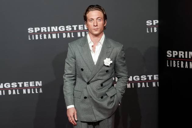 Jeremy Allen White attends the Springsteen: Deliver Me From Nowhere photocall at Cinema Moderno in Rome (Italy), October 10, 2025. AntoniettaxBaldassarre