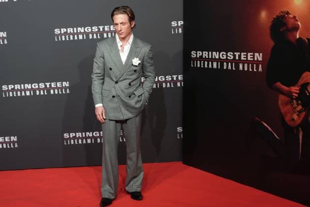 Jeremy Allen White attends the Springsteen: Deliver Me From Nowhere photocall at Cinema Moderno in Rome (Italy), October 10, 2025. AntoniettaxBaldassarre