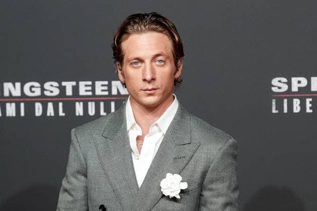 Jeremy Allen White attends the Springsteen: Deliver Me From Nowhere photocall at Cinema Moderno in Rome (Italy), October 10, 2025. AntoniettaxBaldassarre