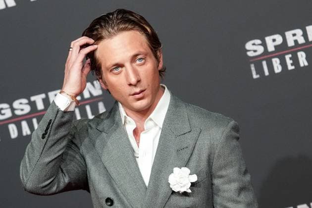 Jeremy Allen White attends the Springsteen: Deliver Me From Nowhere photocall at Cinema Moderno in Rome (Italy), October 10, 2025. AntoniettaxBaldassarre