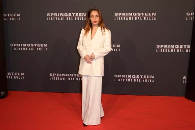 Springsteen Liberami dal nulla red carpet in Rome, Italy - 10 Oct 2025 Cristiana Dell Anna attends the Springsteen Liberami dal Nulla movie red carpet at The Space Cinema Moderno. Rome Italy Copyright: xMarioxCartellix xSOPAxImagesx _DSC4305