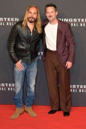 Springsteen Liberami dal nulla red carpet in Rome, Italy - 10 Oct 2025 Marco Perego (l) and Scott Cooper (r) attend the Springsteen Liberami dal Nulla movie red carpet at The Space Cinema Moderno. Rome Italy Copyright: xMarioxCartellix xSOPAxImagesx _DSC4539