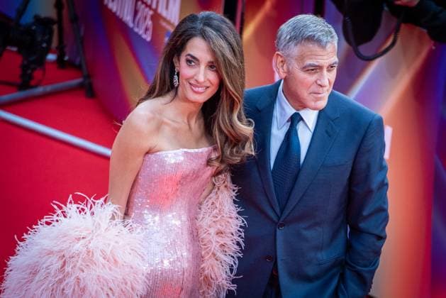 Jay Kelly Headline Gala - The 69th BFI London Film Festival in London - 10 Oct 2025 Amal Clooney and George Clooney attend the Headline Gala screening of Jay Kelly during the 69th BFI London Film Festival at The Royal Festival Hall. London United Kingdom Copyright: xLoredanaxSangiulianox xSOPAxImagesx LSangiuliano-4769