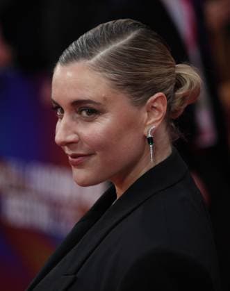 Jay Kelly premiere London, UK. Greta Gerwig, at the Jay Kelly premiere. 69th BFI London Film Festival. Royal Festival Hall. 10th October 2025. LMK11-S101025-002 Steve Bealing Landmark Media 