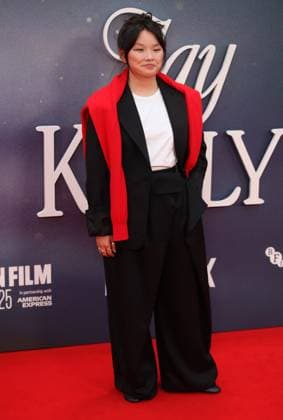 Jay Kelly premiere London, UK. Thaddea Graham at the Jay Kelly premiere. 69th BFI London Film Festival. Royal Festival Hall. 10th October 2025. LMK11-S101025-002 Steve Bealing Landmark Media 