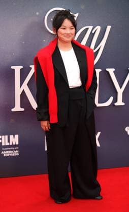 Jay Kelly premiere London, UK. Thaddea Graham at the Jay Kelly premiere. 69th BFI London Film Festival. Royal Festival Hall. 10th October 2025. LMK11-S101025-002 Steve Bealing Landmark Media 