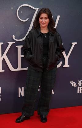 Jay Kelly premiere London, UK. Carly Sophia Davies at the Jay Kelly premiere. 69th BFI London Film Festival. Royal Festival Hall. 10th October 2025. LMK11-S101025-002 Steve Bealing Landmark Media 