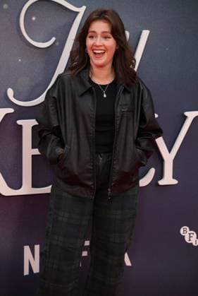 Jay Kelly premiere London, UK. Carly Sophia Davies at the Jay Kelly premiere. 69th BFI London Film Festival. Royal Festival Hall. 10th October 2025. LMK11-S101025-002 Steve Bealing Landmark Media 