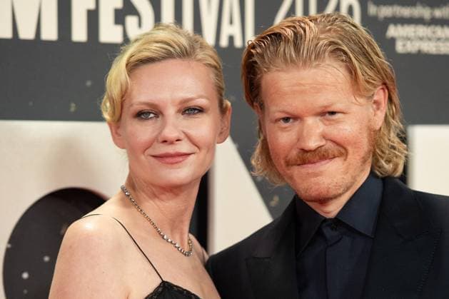 London BFI Bugonia Premiere Kirsten Dunst and Jesse Plemons attending the Bugonia Premiere as part of the BFI London Film Festival in London, England on October 10, 2025. Photo by Aurore Marechal ABACAPRESS.COM London  Copyright: xMarechalxAurore ABACAx