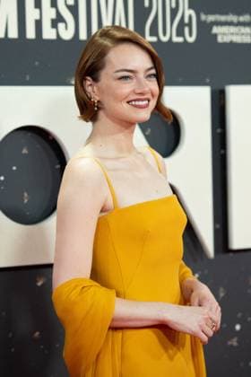 London BFI Bugonia Premiere Emma Stone attending the Bugonia Premiere as part of the BFI London Film Festival in London, England on October 10, 2025. Photo by Aurore Marechal ABACAPRESS.COM London  Copyright: xMarechalxAurore ABACAx