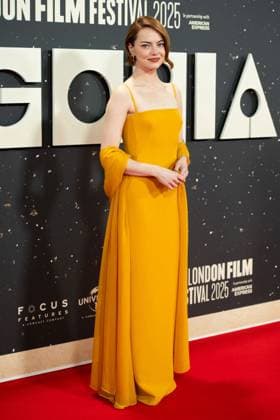 London BFI Bugonia Premiere Emma Stone attending the Bugonia Premiere as part of the BFI London Film Festival in London, England on October 10, 2025. Photo by Aurore Marechal ABACAPRESS.COM London  Copyright: xMarechalxAurore ABACAx