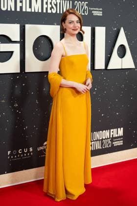 London BFI Bugonia Premiere Emma Stone attending the Bugonia Premiere as part of the BFI London Film Festival in London, England on October 10, 2025. Photo by Aurore Marechal ABACAPRESS.COM London  Copyright: xMarechalxAurore ABACAx