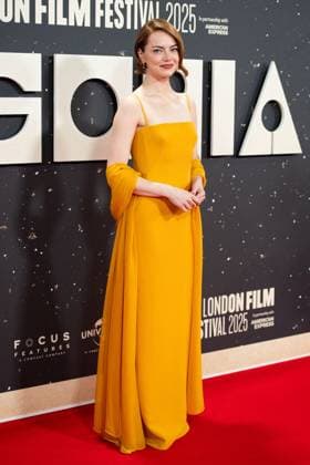 London BFI Bugonia Premiere Emma Stone attending the Bugonia Premiere as part of the BFI London Film Festival in London, England on October 10, 2025. Photo by Aurore Marechal ABACAPRESS.COM London  Copyright: xMarechalxAurore ABACAx