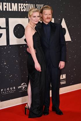 London BFI Bugonia Premiere Kirsten Dunst and Jesse Plemons attending the Bugonia Premiere as part of the BFI London Film Festival in London, England on October 10, 2025. Photo by Aurore Marechal ABACAPRESS.COM London  Copyright: xMarechalxAurore ABACAx