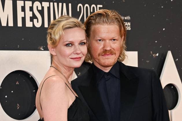 London BFI Bugonia Premiere Kirsten Dunst and Jesse Plemons attending the Bugonia Premiere as part of the BFI London Film Festival in London, England on October 10, 2025. Photo by Aurore Marechal ABACAPRESS.COM London  Copyright: xMarechalxAurore ABACAx