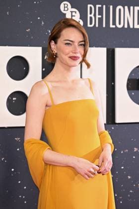 London BFI Bugonia Premiere Emma Stone attending the Bugonia Premiere as part of the BFI London Film Festival in London, England on October 10, 2025. Photo by Aurore Marechal ABACAPRESS.COM London  Copyright: xMarechalxAurore ABACAx