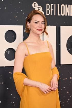 London BFI Bugonia Premiere Emma Stone attending the Bugonia Premiere as part of the BFI London Film Festival in London, England on October 10, 2025. Photo by Aurore Marechal ABACAPRESS.COM London  Copyright: xMarechalxAurore ABACAx
