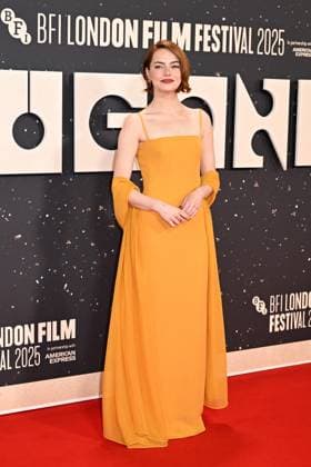 London BFI Bugonia Premiere Emma Stone attending the Bugonia Premiere as part of the BFI London Film Festival in London, England on October 10, 2025. Photo by Aurore Marechal ABACAPRESS.COM London  Copyright: xMarechalxAurore ABACAx
