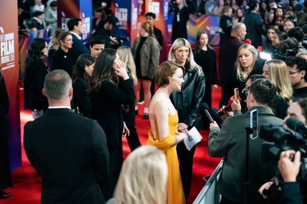 Bugonia Headline Gala - The 69th BFI London Film Festival Emma Stone attends the Bugonia Headline Gala at the 69th BFI London Film Festival at The Royal Festival Hall London United Kingdom Copyright: xLounisxTiarx xSOPAxImagesx _DSC0224