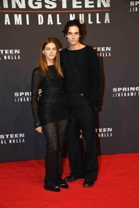 Rome, Cinema The Space Moderno Premiere of the film Springsteen Deliver Me From Nothingness , In the photo: Margherita Mazzucco and Ciro  Copyright: xVincenzoxLandix xipa-agency.netx xVincenzoxLandix IPA_Agency_IPA66413586