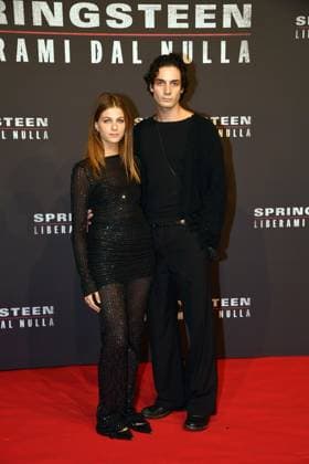 Rome, Cinema The Space Moderno Premiere of the film Springsteen Deliver Me From Nothingness , In the photo: Margherita Mazzucco and Ciro  Copyright: xVincenzoxLandix xipa-agency.netx xVincenzoxLandix IPA_Agency_IPA66413589