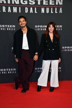 Rome, Cinema The Space Moderno Premiere of the film Springsteen Deliver Me From Nothingness , In the photo: Andrea Dianetti Miriam Milani  Copyright: xVincenzoxLandix xipa-agency.netx xVincenzoxLandix IPA_Agency_IPA66413831