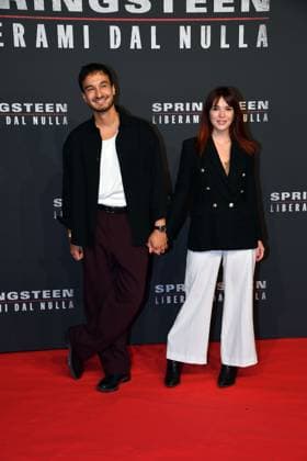 Rome, Cinema The Space Moderno Premiere of the film Springsteen Deliver Me From Nothingness , In the photo: Andrea Dianetti Miriam Milani  Copyright: xVincenzoxLandix xipa-agency.netx xVincenzoxLandix IPA_Agency_IPA66413833