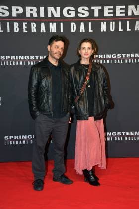 Rome, Cinema The Space Moderno Premiere of the film Springsteen Deliver Me From Nothingness , In the photo: Carolina Di Domenico Pier Ferrandini  Copyright: xVincenzoxLandix xipa-agency.netx xVincenzoxLandix IPA_Agency_IPA66413850