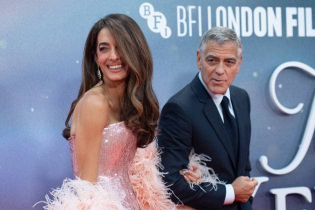 London BFI Jay Kelly Premiere Amal Clooney and George Clooney attending the Jay Kelly Premiere as part of the BFI London Film Festival in London, England on October 10, 2025. Photo by Aurore Marechal ABACAPRESS.COM London  Copyright: xMarechalxAurore ABACAx