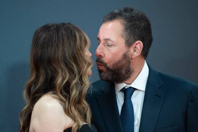 London BFI Jay Kelly Premiere Jackie Sandler and Adam Sandler attending the Jay Kelly Premiere as part of the BFI London Film Festival in London, England on October 10, 2025. Photo by Aurore Marechal ABACAPRESS.COM London  Copyright: xMarechalxAurore ABACAx