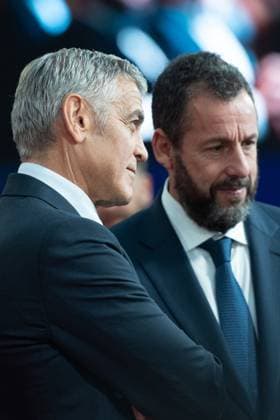 London BFI Jay Kelly Premiere George Clooney and Adam Sandler attending the Jay Kelly Premiere as part of the BFI London Film Festival in London, England on October 10, 2025. Photo by Aurore Marechal ABACAPRESS.COM London  Copyright: xMarechalxAurore ABACAx